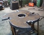 Mills rotor constraction - example 3 - 01 flame cut of the wing of the rotor.jpg
